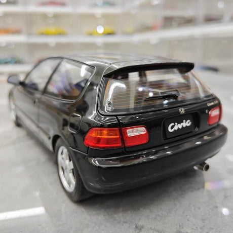 [LCD] 1:18 Honda 1991 Civic EG6 SiR Black Model Car Die-Cast