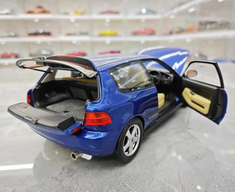 [LCD] 1:18 Honda 1991 Civic EG6 SiR bleu voiture miniature Die-Cast