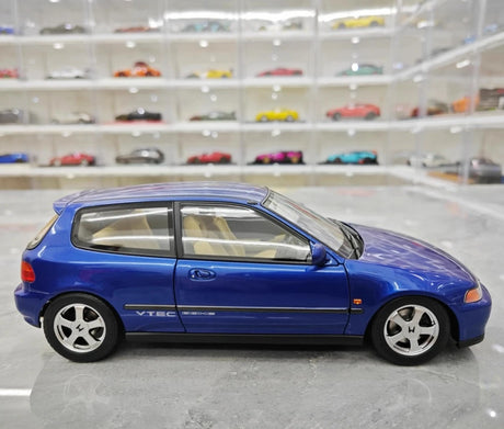 [LCD] 1:18 Honda 1991 Civic EG6 SiR Blue Model Car Die-Cast
