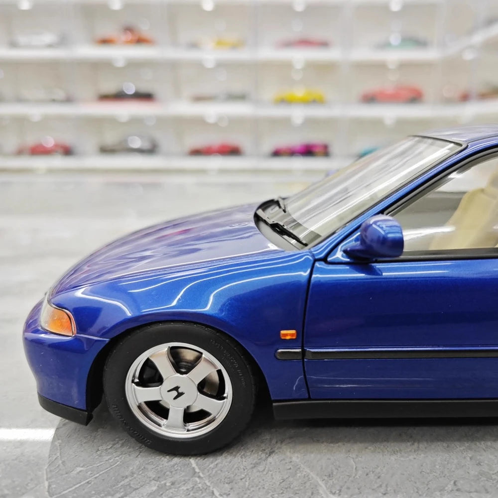 [LCD] 1:18 Honda 1991 Civic EG6 SiR Blue Model Car Die-Cast