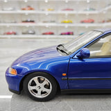 [LCD] 1:18 Honda 1991 Civic EG6 SiR Blue Model Car Die-Cast