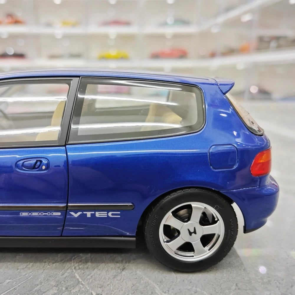 [LCD] 1:18 Honda 1991 Civic EG6 SiR Blue Model Car Die-Cast