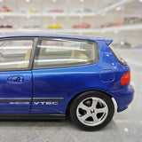 [LCD] 1:18 Honda 1991 Civic EG6 SiR Blue Model Car Die-Cast