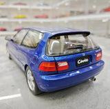 [LCD] 1:18 Honda 1991 Civic EG6 SiR Blue Model Car Die-Cast