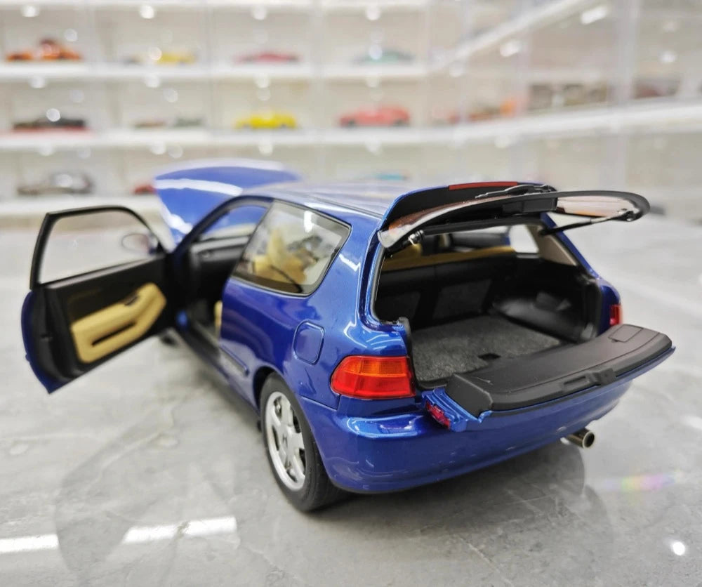 [LCD] 1:18 Honda 1991 Civic EG6 SiR bleu voiture miniature Die-Cast