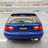 [LCD] 1:18 Honda 1991 Civic EG6 SiR Blue Model Car Die-Cast