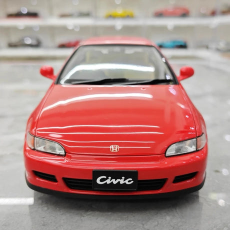 [LCD] 1:18 Honda 1991 Civic EG6 SiR Red Model Car Die-Cast