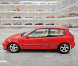 [LCD] 1:18 Honda 1991 Civic EG6 SiR レッド モデルカー Die-Cast