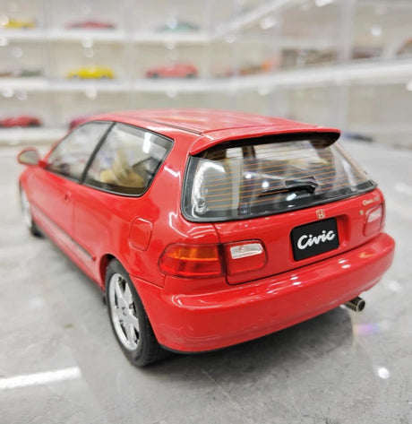 [LCD] 1:18 Honda 1991 Civic EG6 SiR Red Model Car Die-Cast