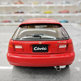 [LCD] 1:18 Honda 1991 Civic EG6 SiR レッド モデルカー Die-Cast