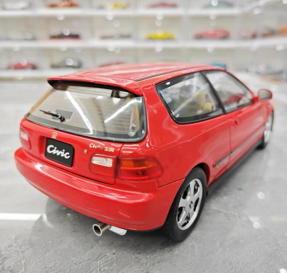 [LCD] 1:18 Honda 1991 Civic EG6 SiR レッド モデルカー Die-Cast
