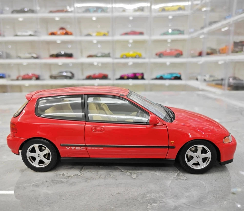 [LCD] 1:18 Honda 1991 Civic EG6 SiR レッド モデルカー Die-Cast