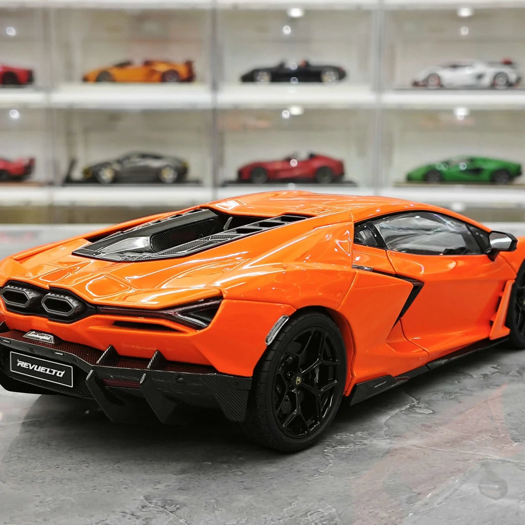 [LCD] 1:18 Lamborghini 2024 Revuelto Orange Model Car Die-Cast