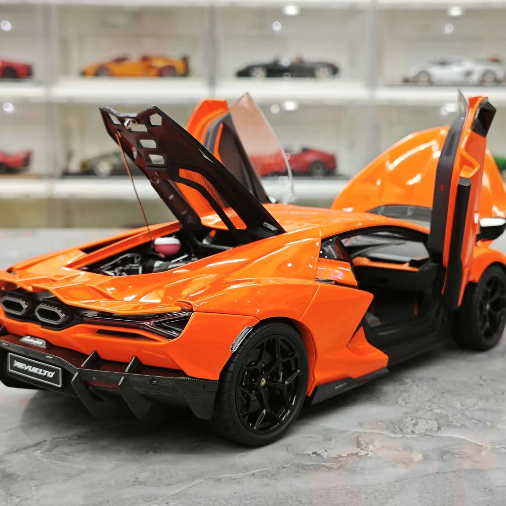 [LCD] 1:18 Lamborghini 2024 Revuelto Orange Model Car Die-Cast