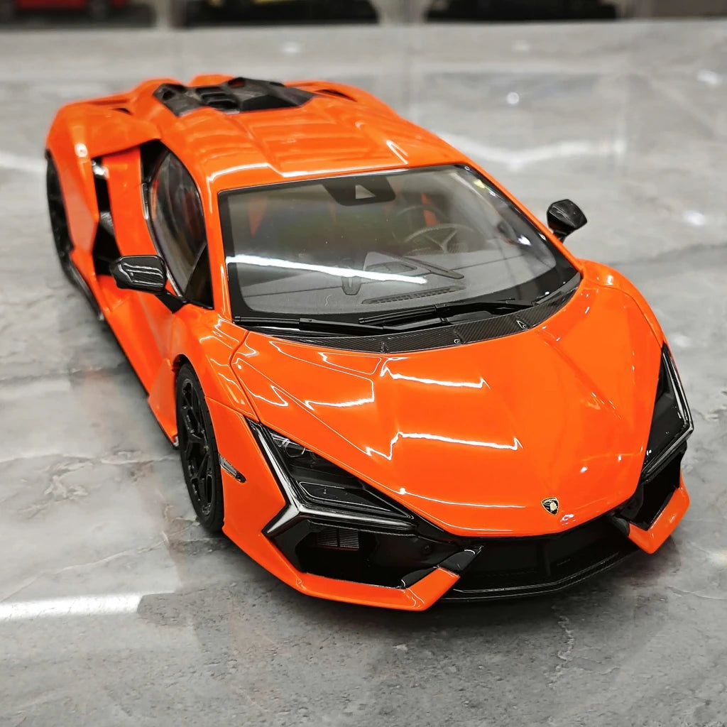 [LCD] 1:18 Lamborghini 2024 Revuelto Orange Model Car Die-Cast