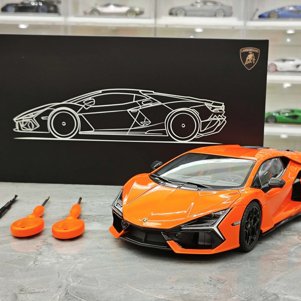 [LCD] 1:18 Lamborghini 2024 Revuelto Orange Model Car Die-Cast