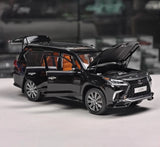 [LCD] 1:18 Lexus 2018 LX 570 zwart modelauto Die-Cast