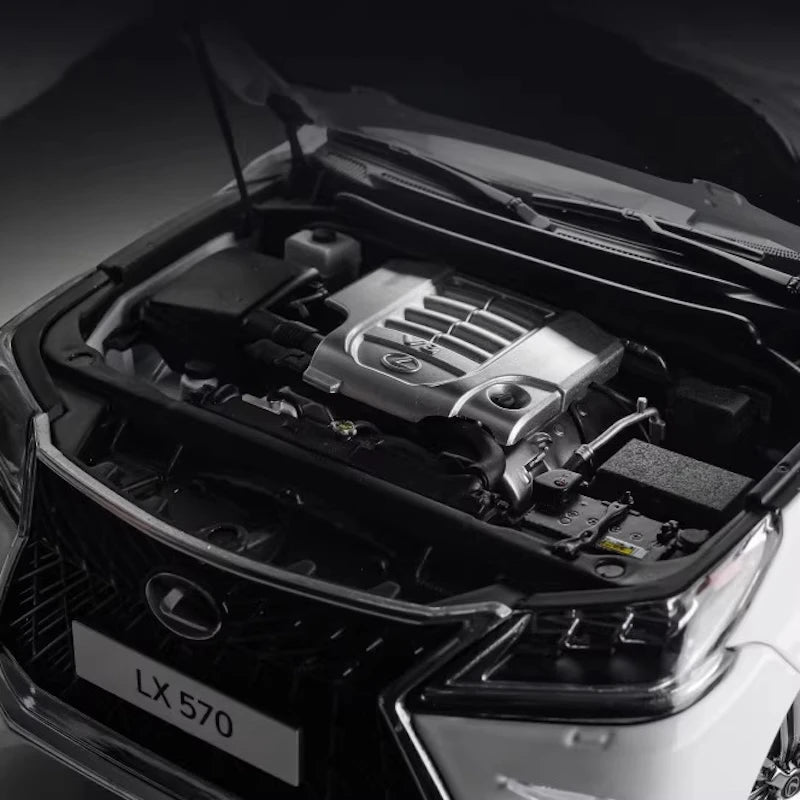 [LCD] 1:18 Lexus 2018 LX 570 zwart modelauto Die-Cast