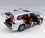 [LCD] 1:18 Lexus 2018 LX 570 Silver Model Car Die-Cast