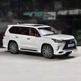 [LCD] 1:18 Lexus 2018 LX 570 White Model Car Die-Cast