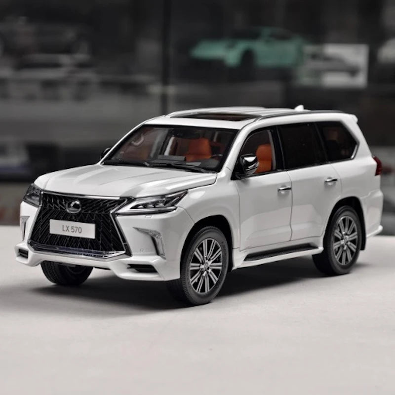 [LCD] 1:18 Lexus 2018 LX 570 bianco modellino di auto Die-Cast