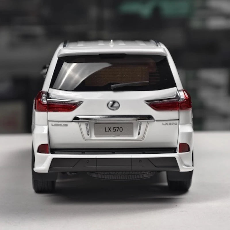 [LCD] 1:18 Lexus 2018 LX 570 bianco modellino di auto Die-Cast