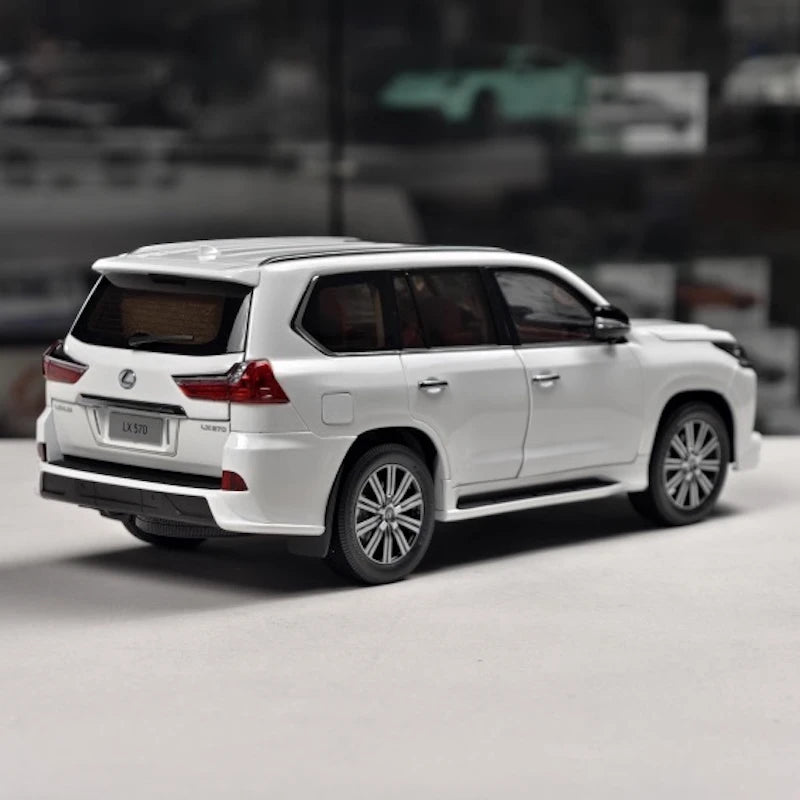 [LCD] 1:18 Lexus 2018 LX 570 bianco modellino di auto Die-Cast