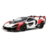 LCD McLaren 2019 Senna GTR Red and White 1:18 – Modello da collezione pressofuso