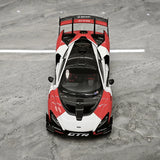 LCD McLaren 2019 Senna GTR Red and White 1:18 – Modello da collezione pressofuso