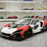 LCD McLaren 2019 Senna GTR Red and White 1:18 – Modello da collezione pressofuso