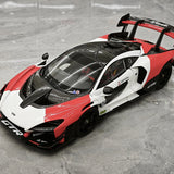 LCD McLaren 2019 Senna GTR Red and White 1:18 – Modello da collezione pressofuso