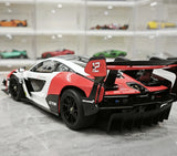 LCD McLaren 2019 Senna GTR Red and White 1:18 – Modello da collezione pressofuso