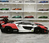 LCD McLaren 2019 Senna GTR Red and White 1:18 – Modello da collezione pressofuso