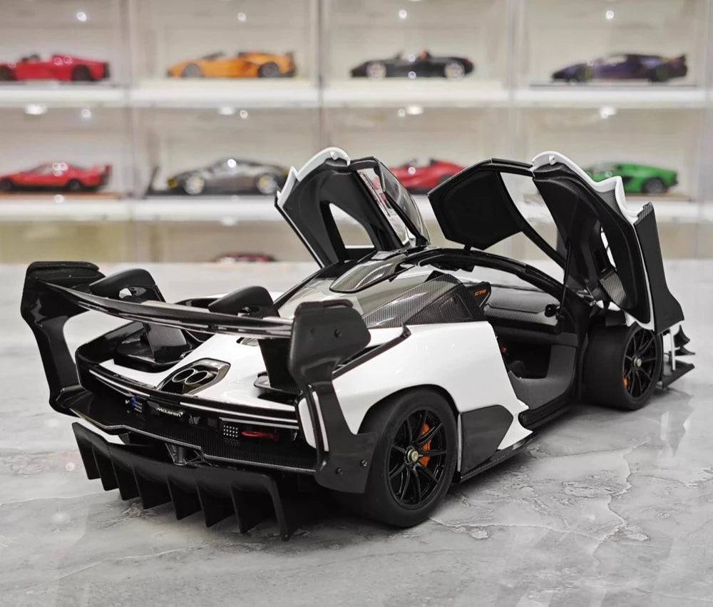 [LCD] 1:18 McLaren 2019 Senna GTR White Model Car Die-Cast