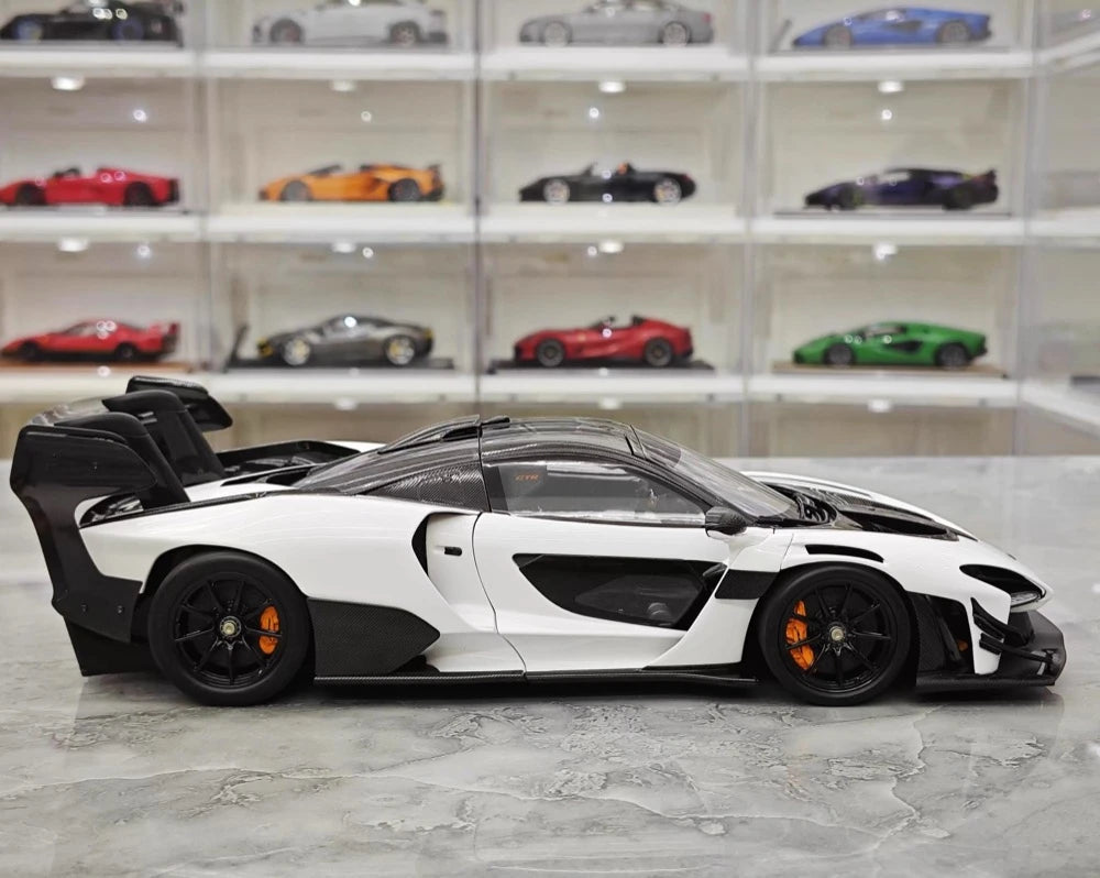 [LCD] 1:18 McLaren 2019 Senna GTR White Model Car Die-Cast