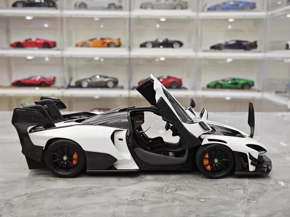 [LCD] 1:18 McLaren 2019 Senna GTR White Model Car Die-Cast