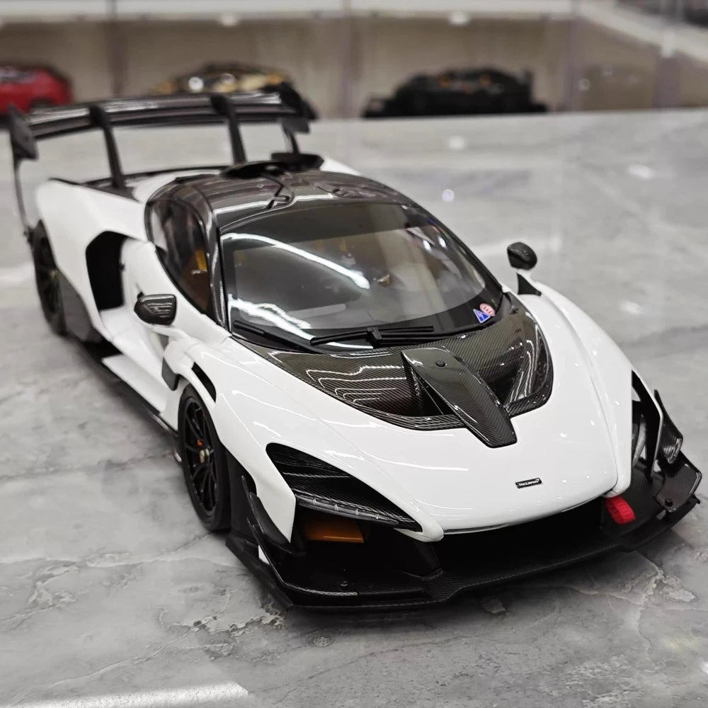 [LCD] 1:18 McLaren 2019 Senna GTR White Model Car Die-Cast