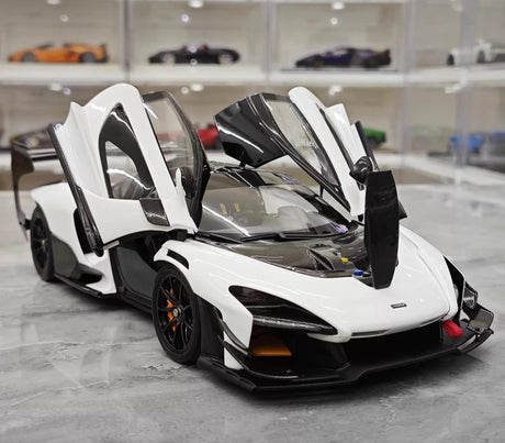 [LCD] 1:18 McLaren 2019 Senna GTR valkoinen pienoismalli Die-Cast