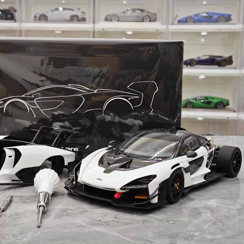 [LCD] 1:18 McLaren 2019 Senna GTR White Model Car Die-Cast