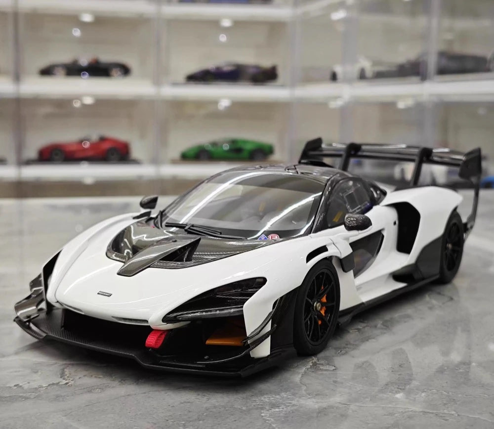 [LCD] 1:18 McLaren 2019 Senna GTR White Model Car Die-Cast
