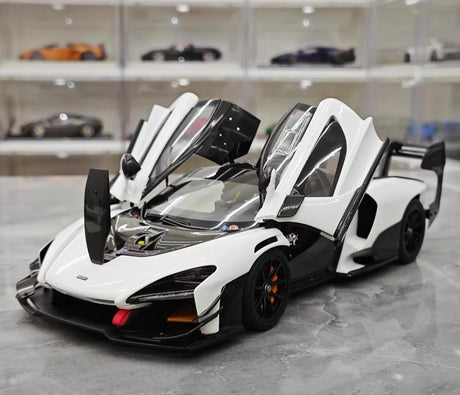 [LCD] 1:18 McLaren 2019 Senna GTR valkoinen pienoismalli Die-Cast