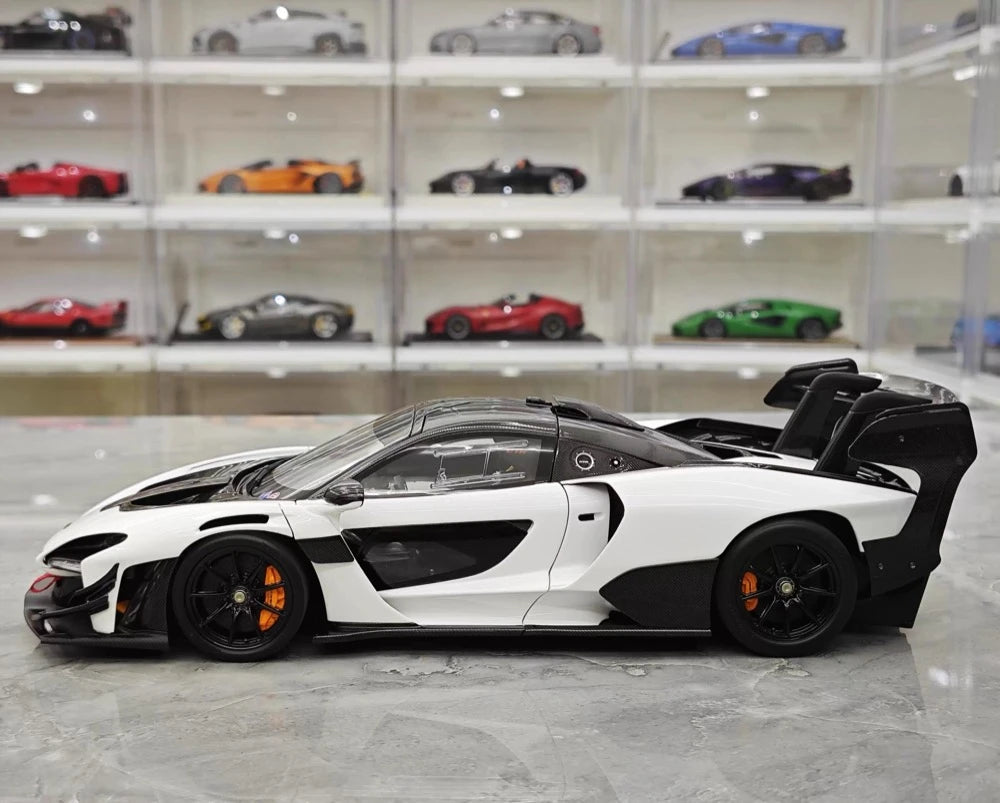 [LCD] 1:18 McLaren 2019 Senna GTR White Model Car Die-Cast