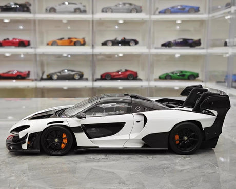 [LCD] 1:18 McLaren 2019 Senna GTR valkoinen pienoismalli Die-Cast