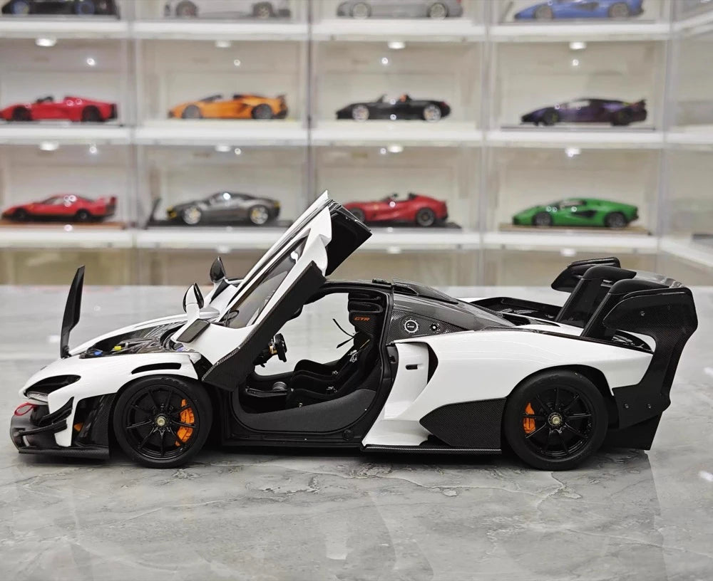 [LCD] 1:18 McLaren 2019 Senna GTR White Model Car Die-Cast