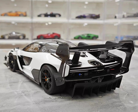 [LCD] 1:18 McLaren 2019 Senna GTR valkoinen pienoismalli Die-Cast