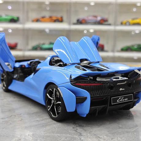 LCD McLaren 2020 Elva Light Blue 1:18 – Modello da collezione pressofuso