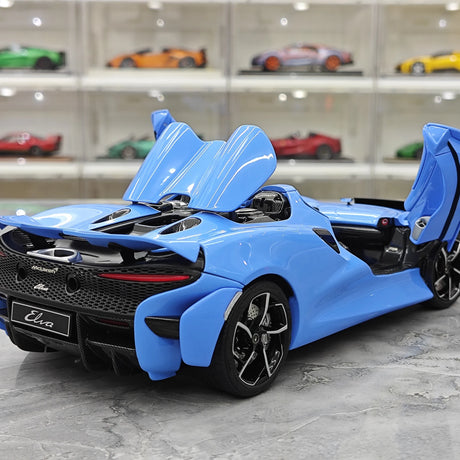 LCD McLaren 2020 Elva Light Blue 1:18 – Modello da collezione pressofuso