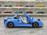 LCD McLaren 2020 Elva Light Blue 1:18 – Modello da collezione pressofuso