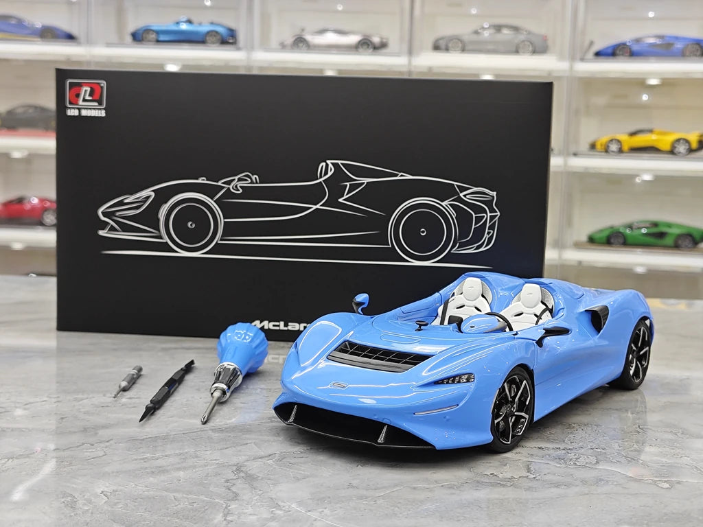 LCD McLaren 2020 Elva Light Blue 1:18 – Modello da collezione pressofuso