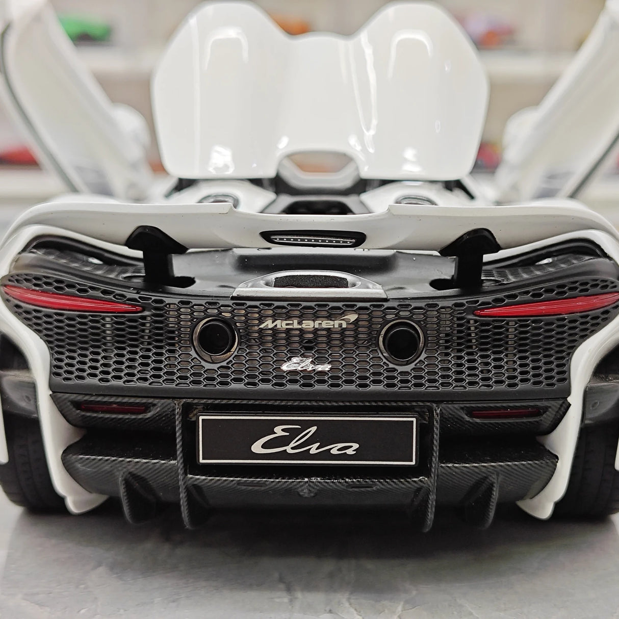LCD McLaren 2020 Elva White 1:18 – Collectible Diecast Model Die-Cast